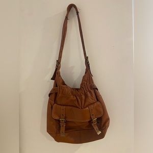 Vintage Hype Brown Leather Handbag